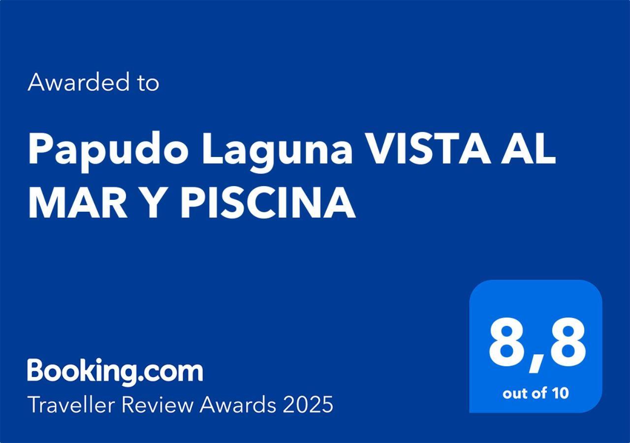 Papudo Laguna Vista Al Mar Y Piscina Zewnętrze zdjęcie